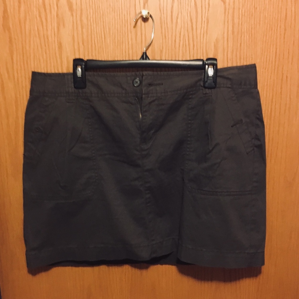 Charcoal gray mini skirt